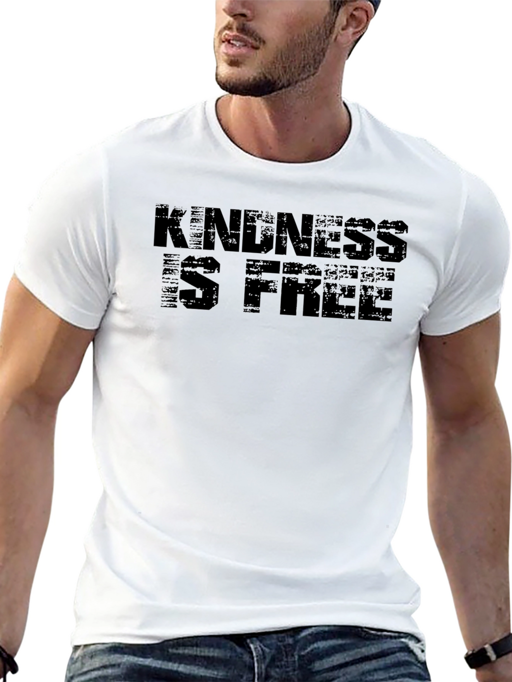 Kindness is Free Black Graphic Tee