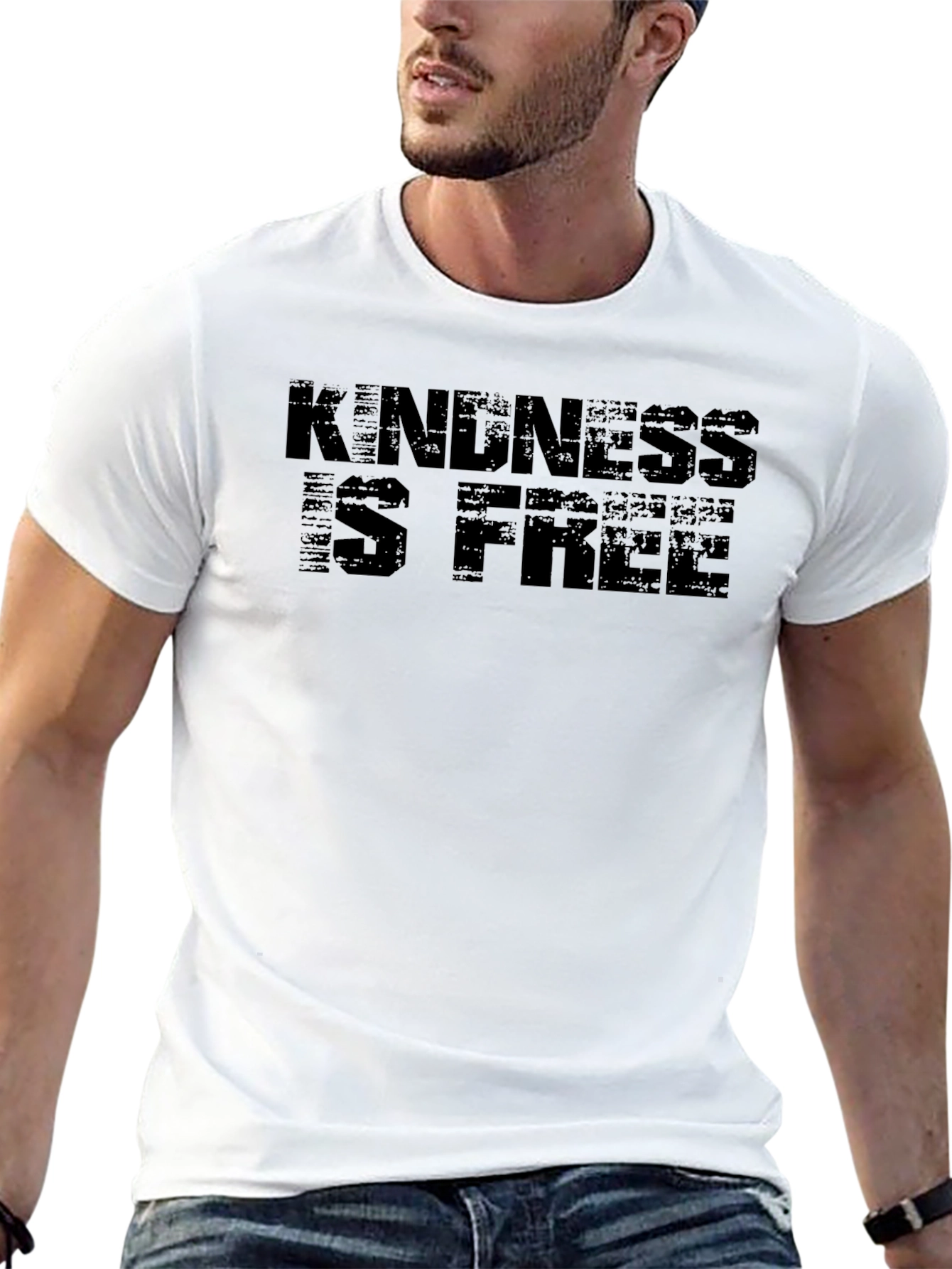 Kindness is Free Black Graphic Tee