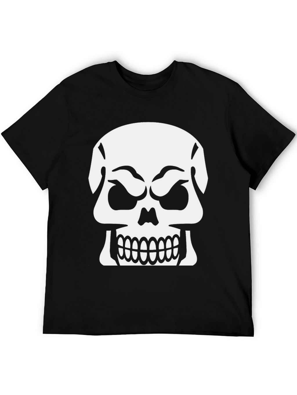 Skull Graphic T-Shirt - Black Cotton Tee