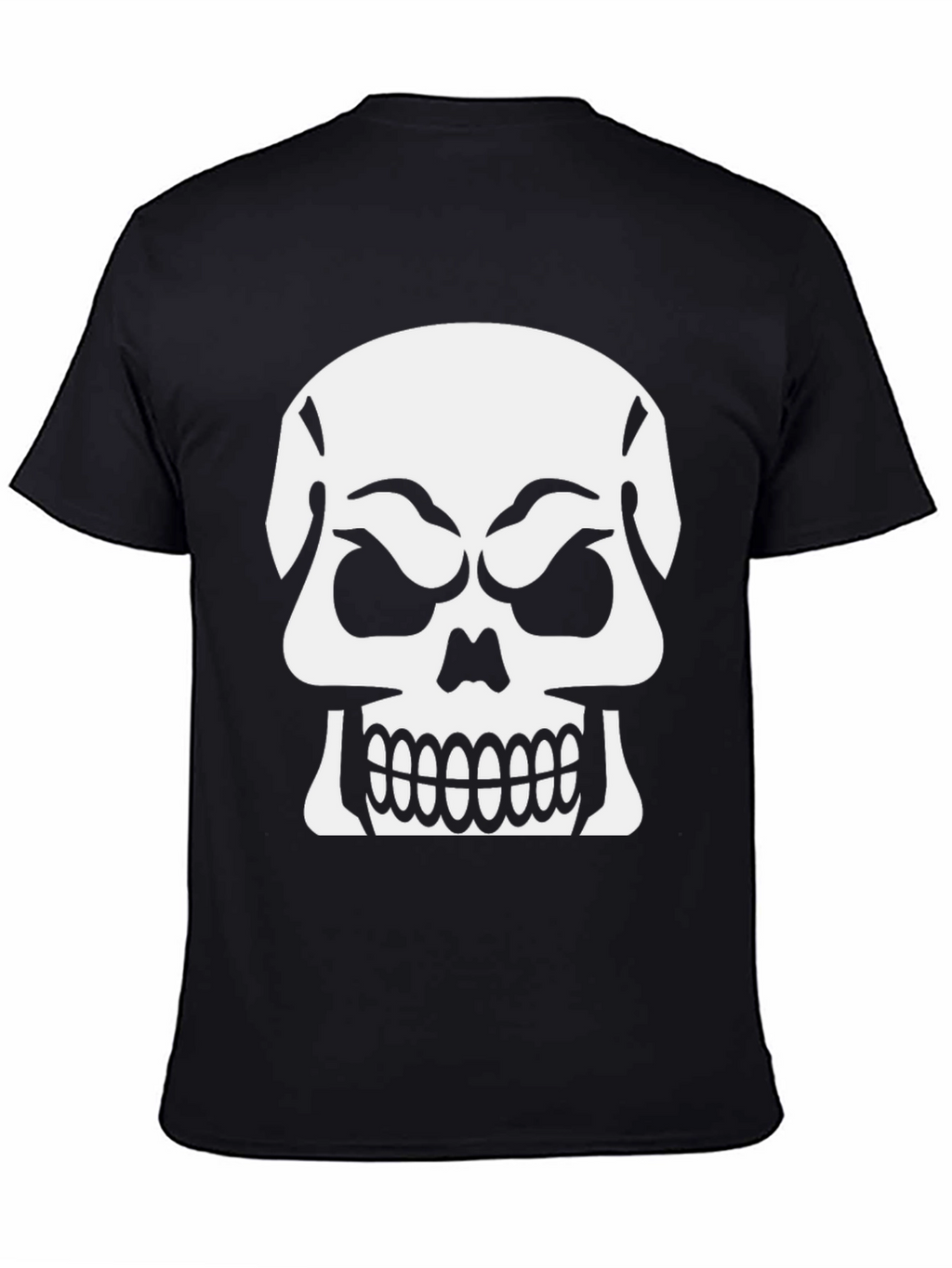 Skull Graphic T-Shirt - Black Cotton Tee