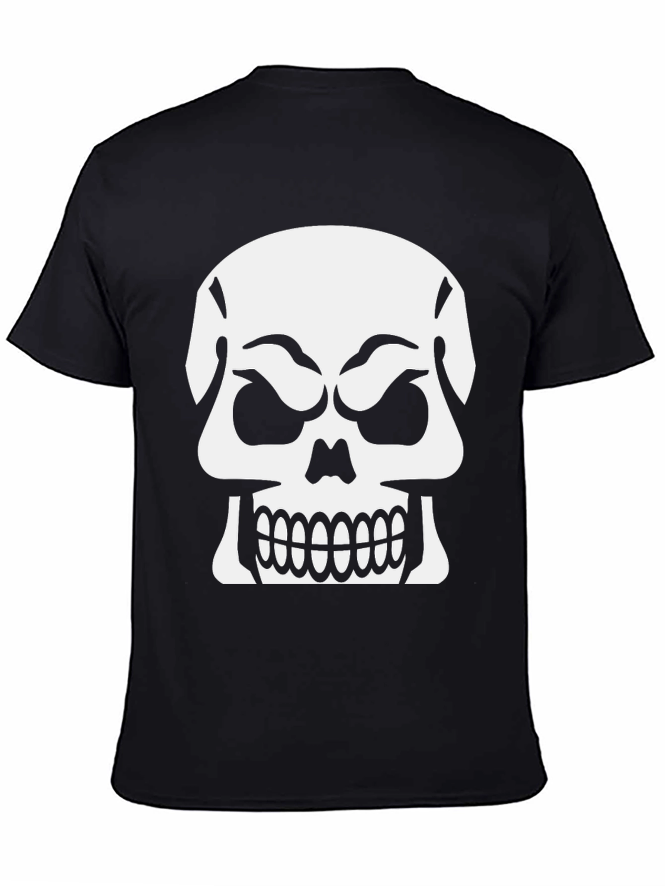 Skull Graphic T-Shirt - Black Cotton Tee