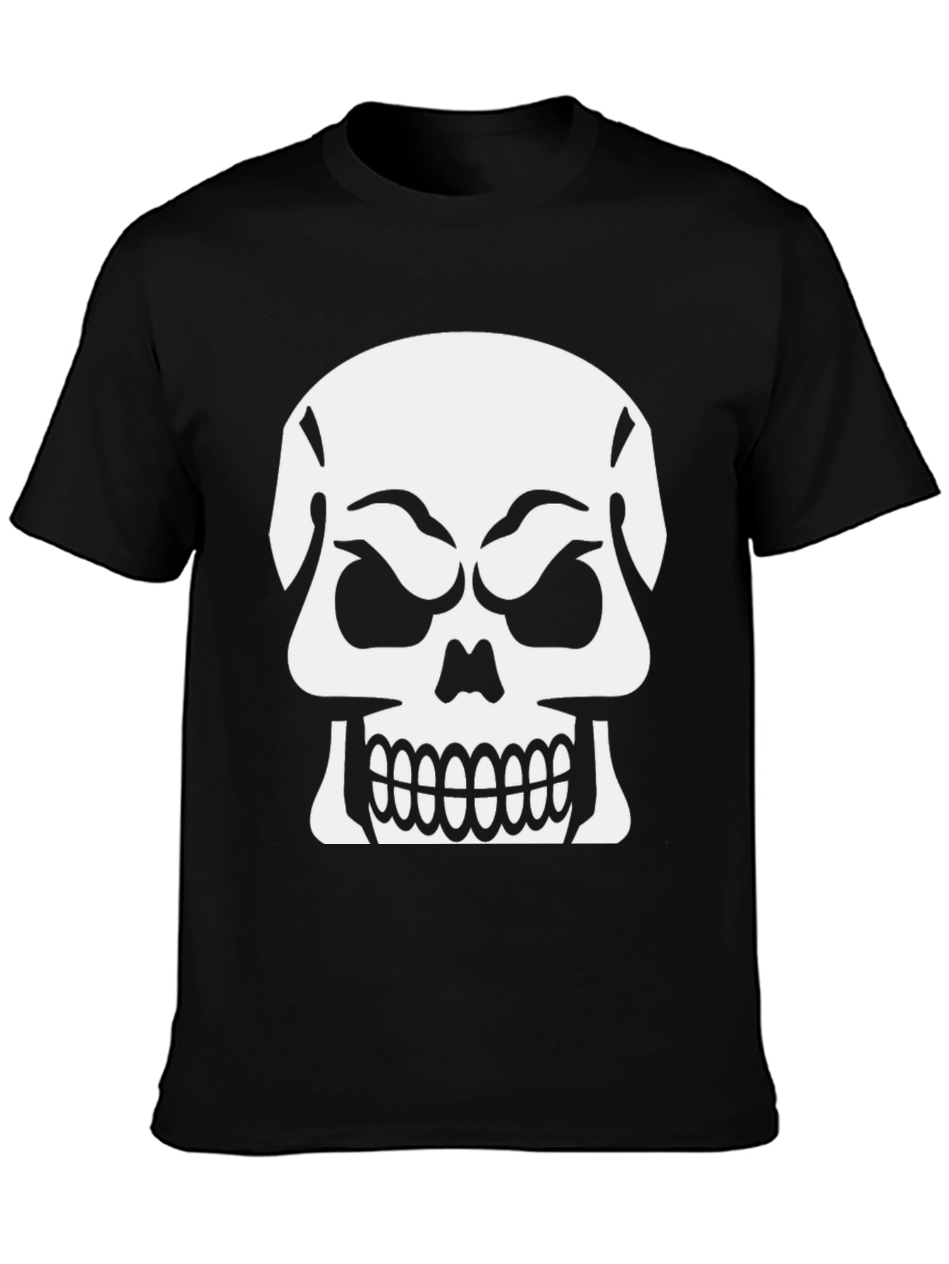 Skull Graphic T-Shirt - Black Cotton Tee