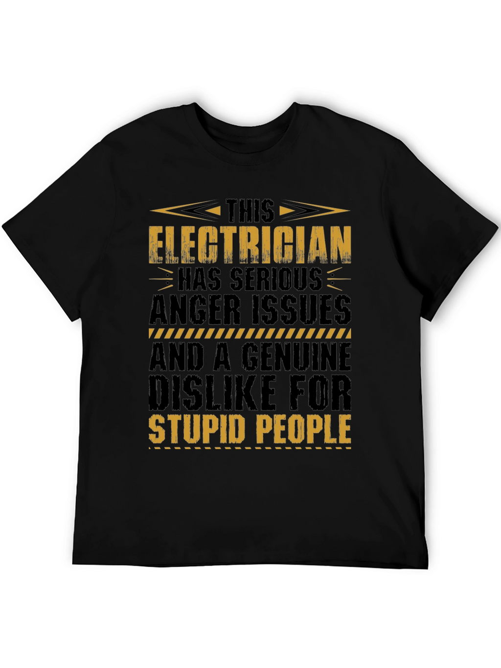 Electrician T-Shirt: Serious Anger Issues Funny Tee