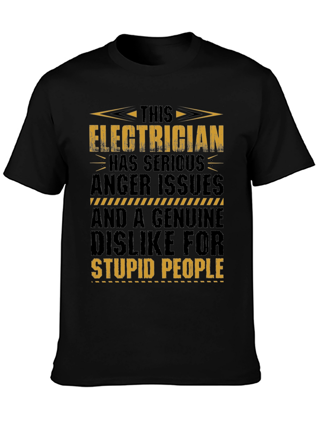 Electrician T-Shirt: Serious Anger Issues Funny Tee
