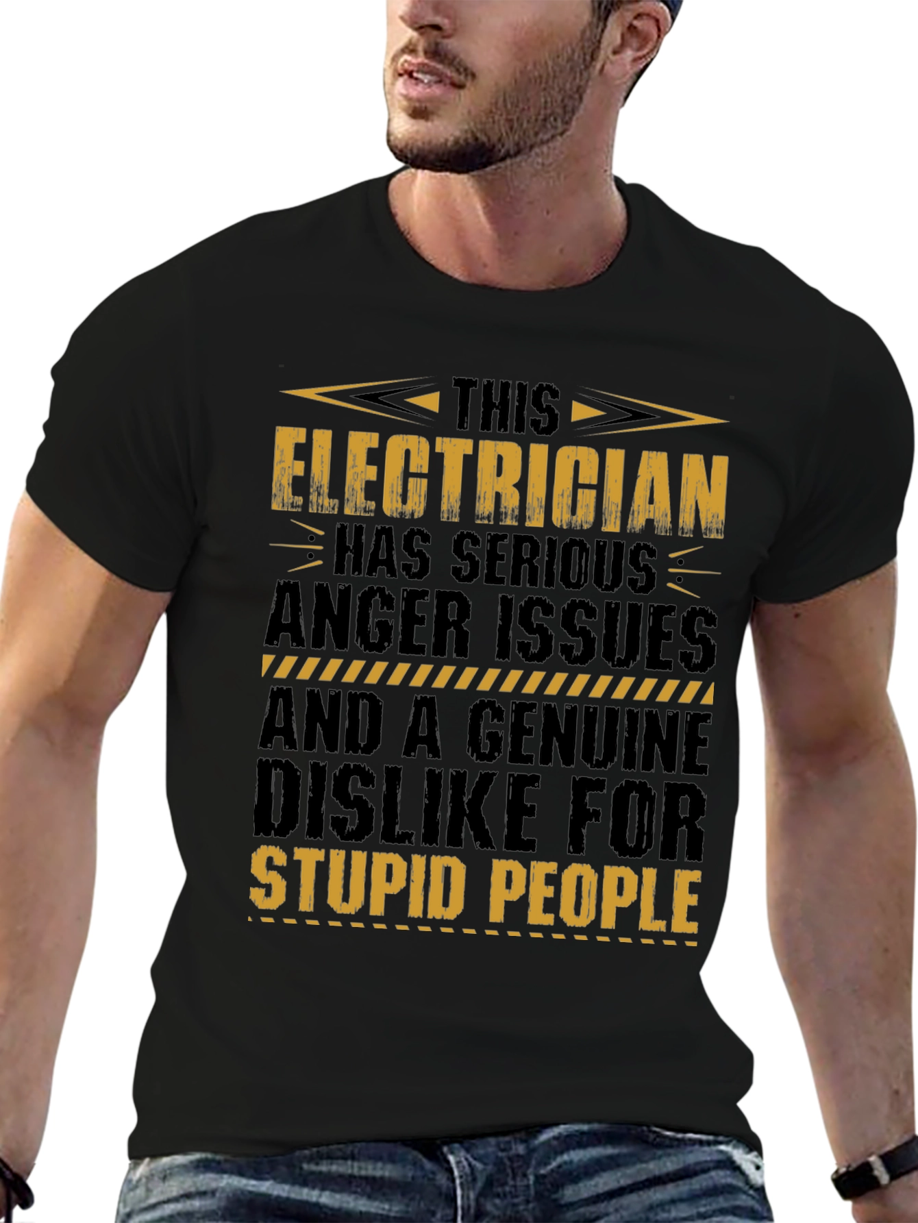 Electrician T-Shirt: Serious Anger Issues Funny Tee