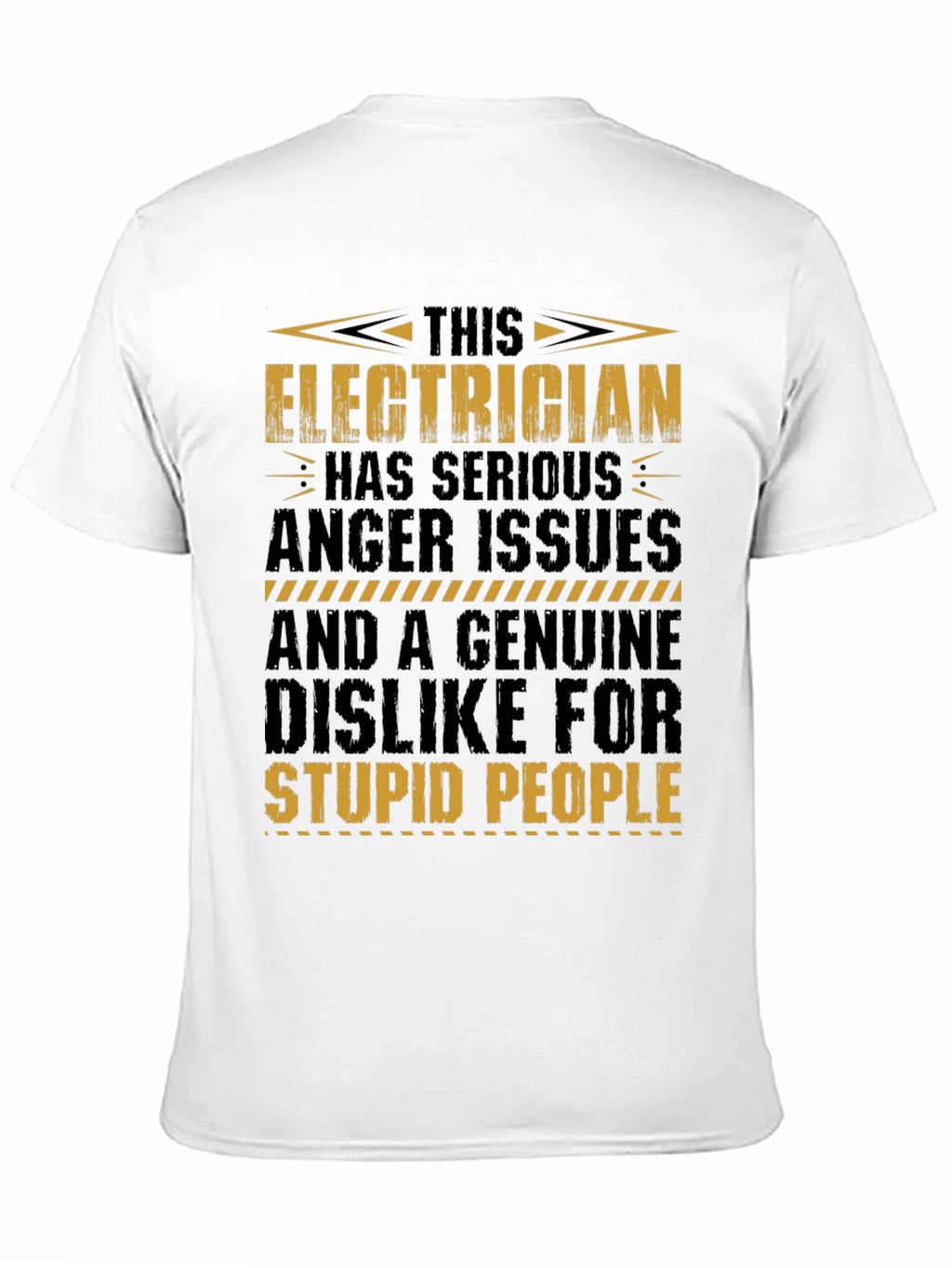 Electrician T-Shirt: Serious Anger Issues Funny Tee
