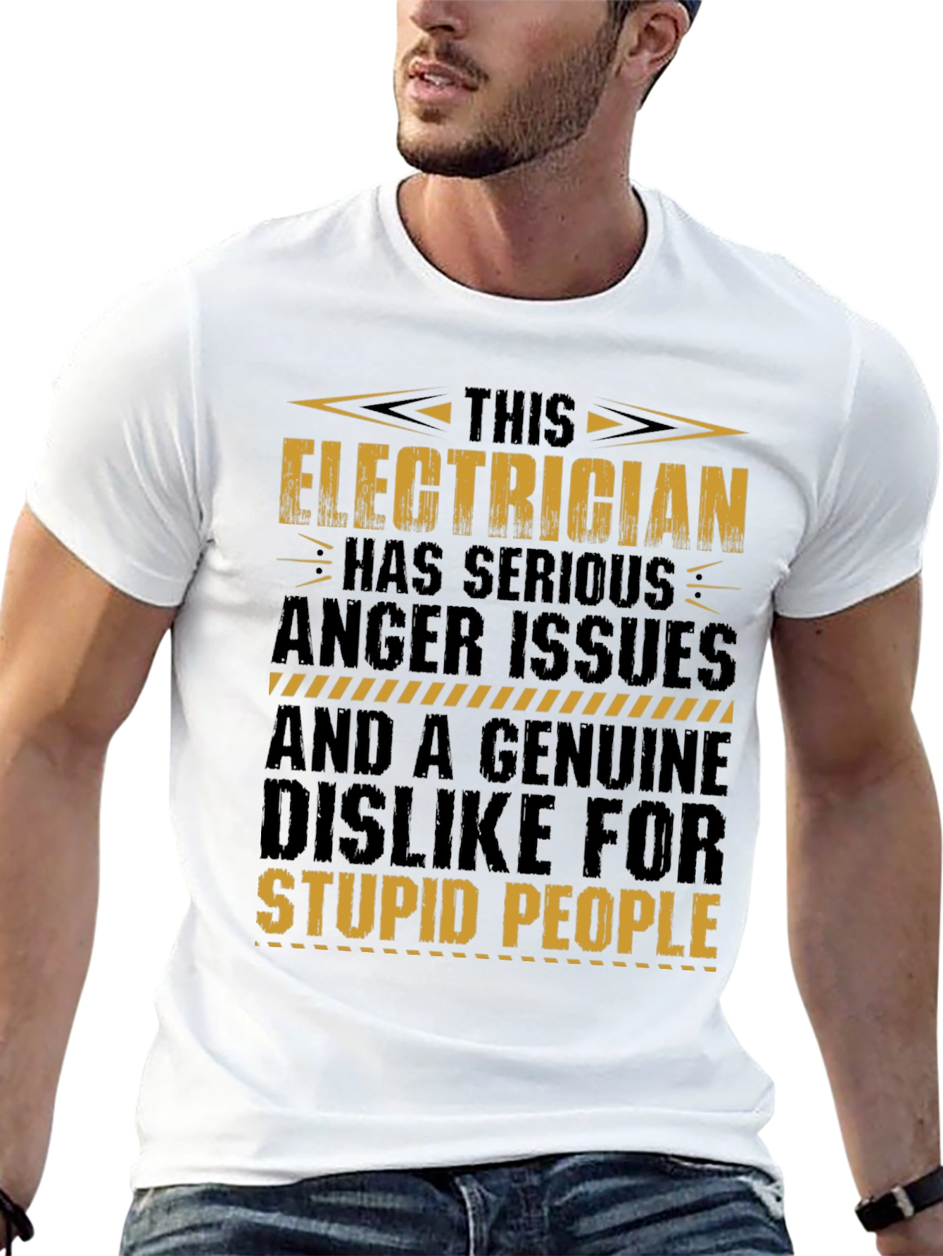 Electrician T-Shirt: Serious Anger Issues Funny Tee