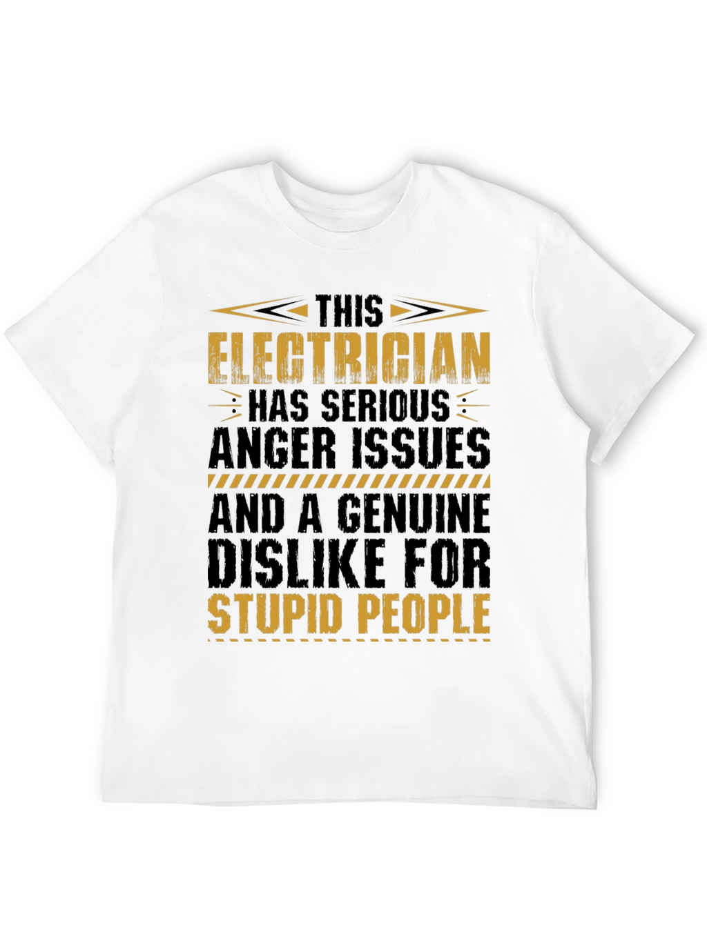 Electrician T-Shirt: Serious Anger Issues Funny Tee