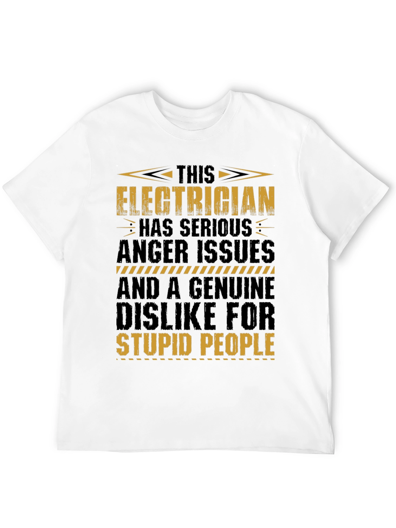 Electrician T-Shirt: Serious Anger Issues Funny Tee