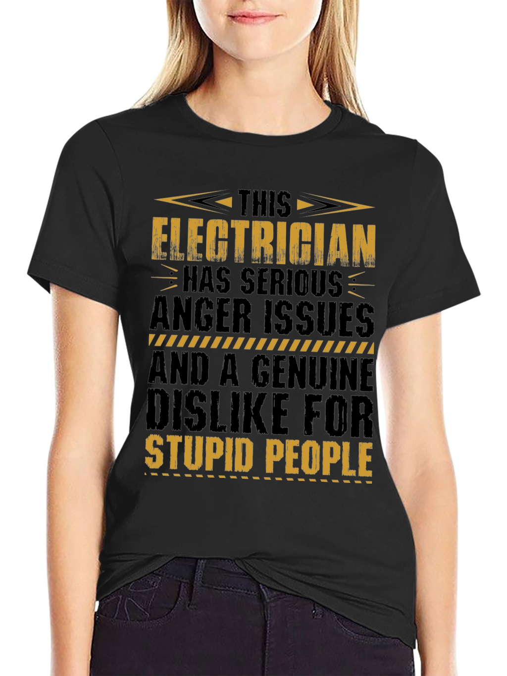 Electrician T-Shirt: Serious Anger Issues Funny Tee