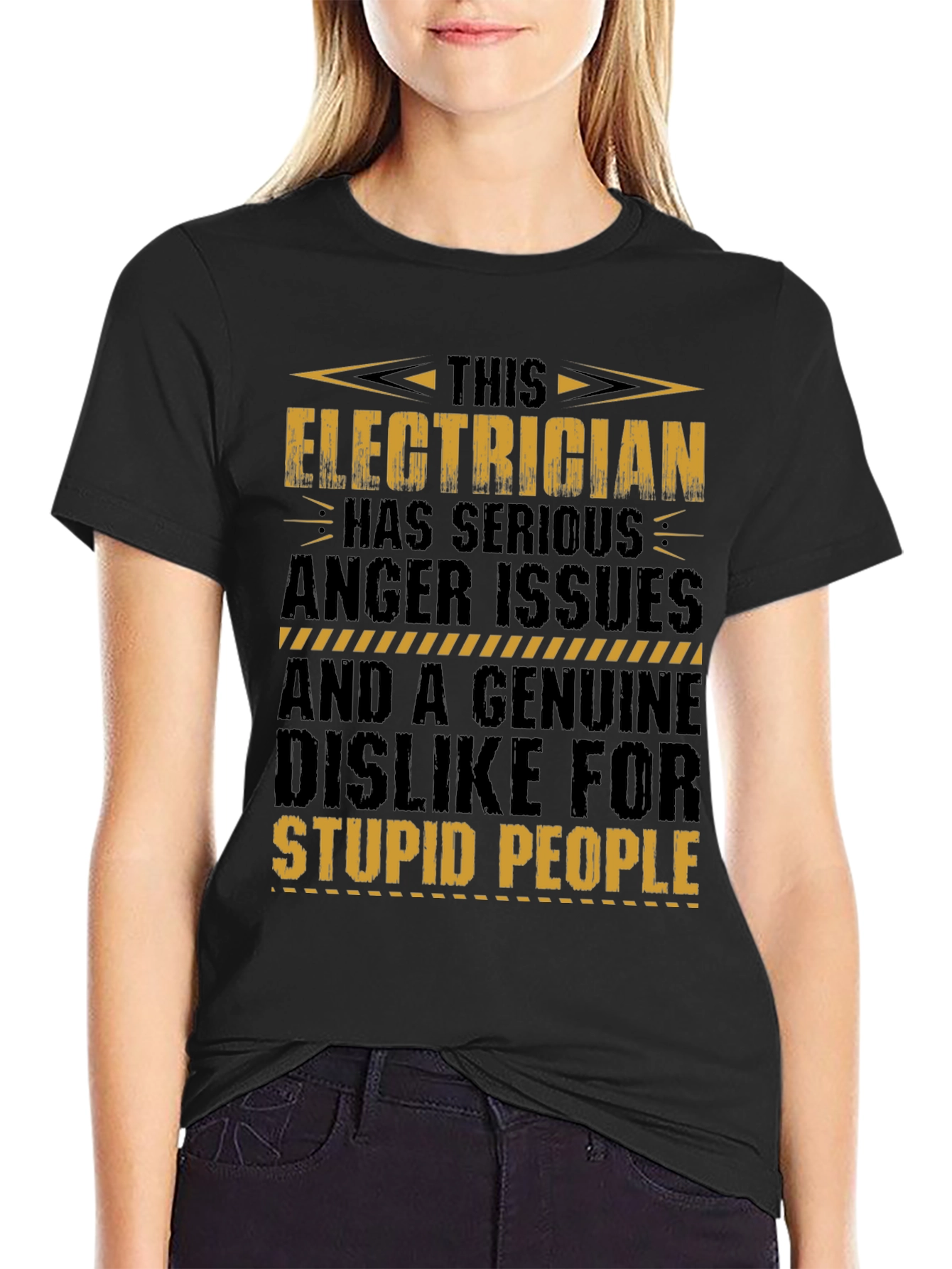 Electrician T-Shirt: Serious Anger Issues Funny Tee