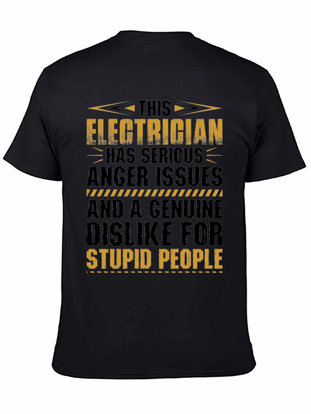 Electrician T-Shirt: Serious Anger Issues Funny Tee