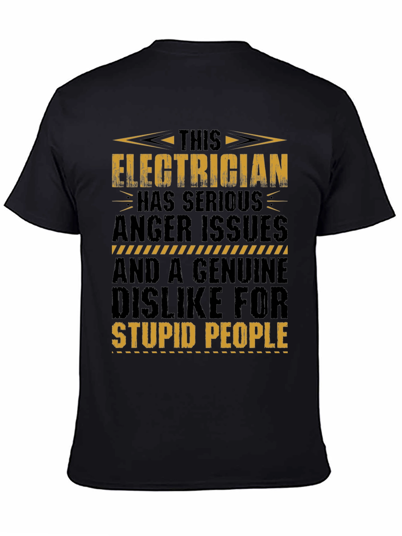 Electrician T-Shirt: Serious Anger Issues Funny Tee