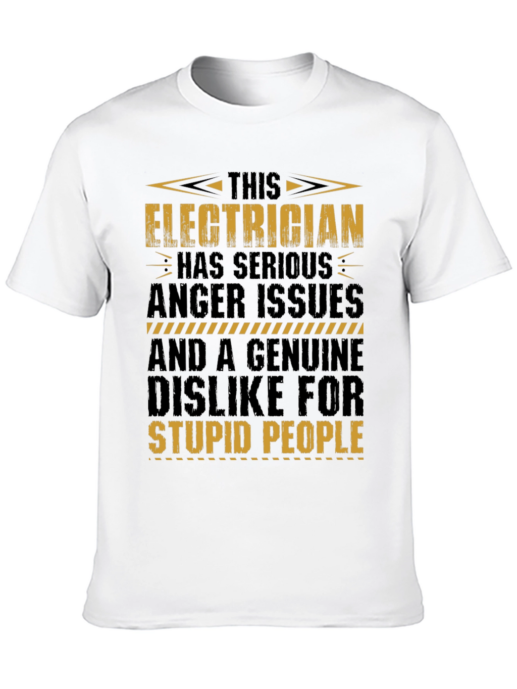 Electrician T-Shirt: Serious Anger Issues Funny Tee