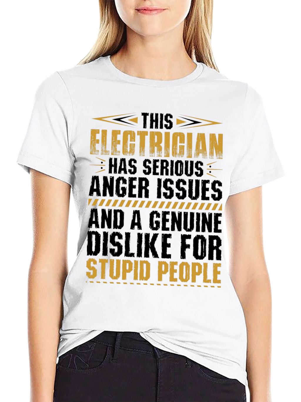 Electrician T-Shirt: Serious Anger Issues Funny Tee
