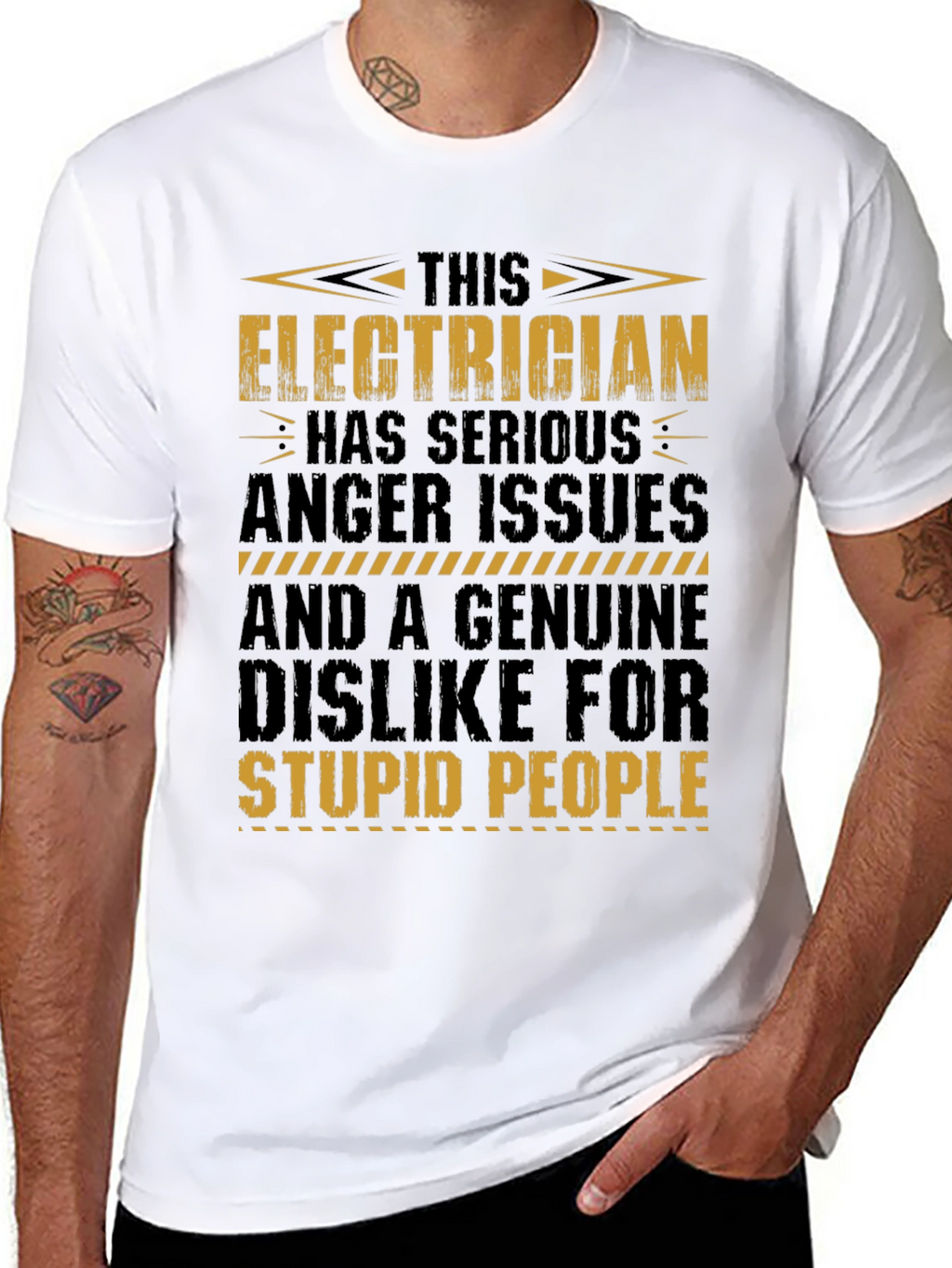 Electrician T-Shirt: Serious Anger Issues Funny Tee