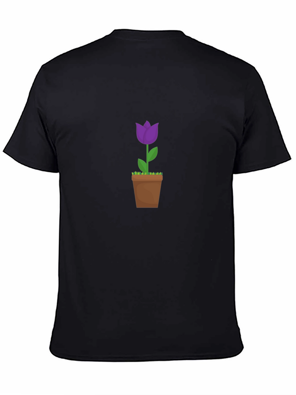 Tulip in Pot Graphic Tee - Black