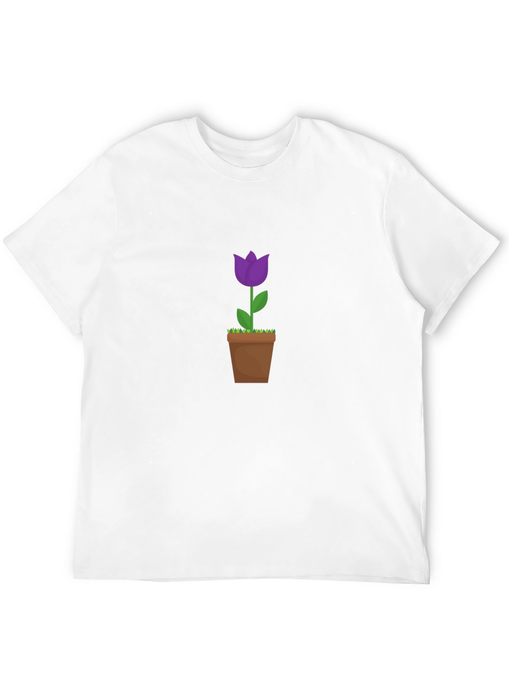Tulip in Pot Graphic Tee - Black