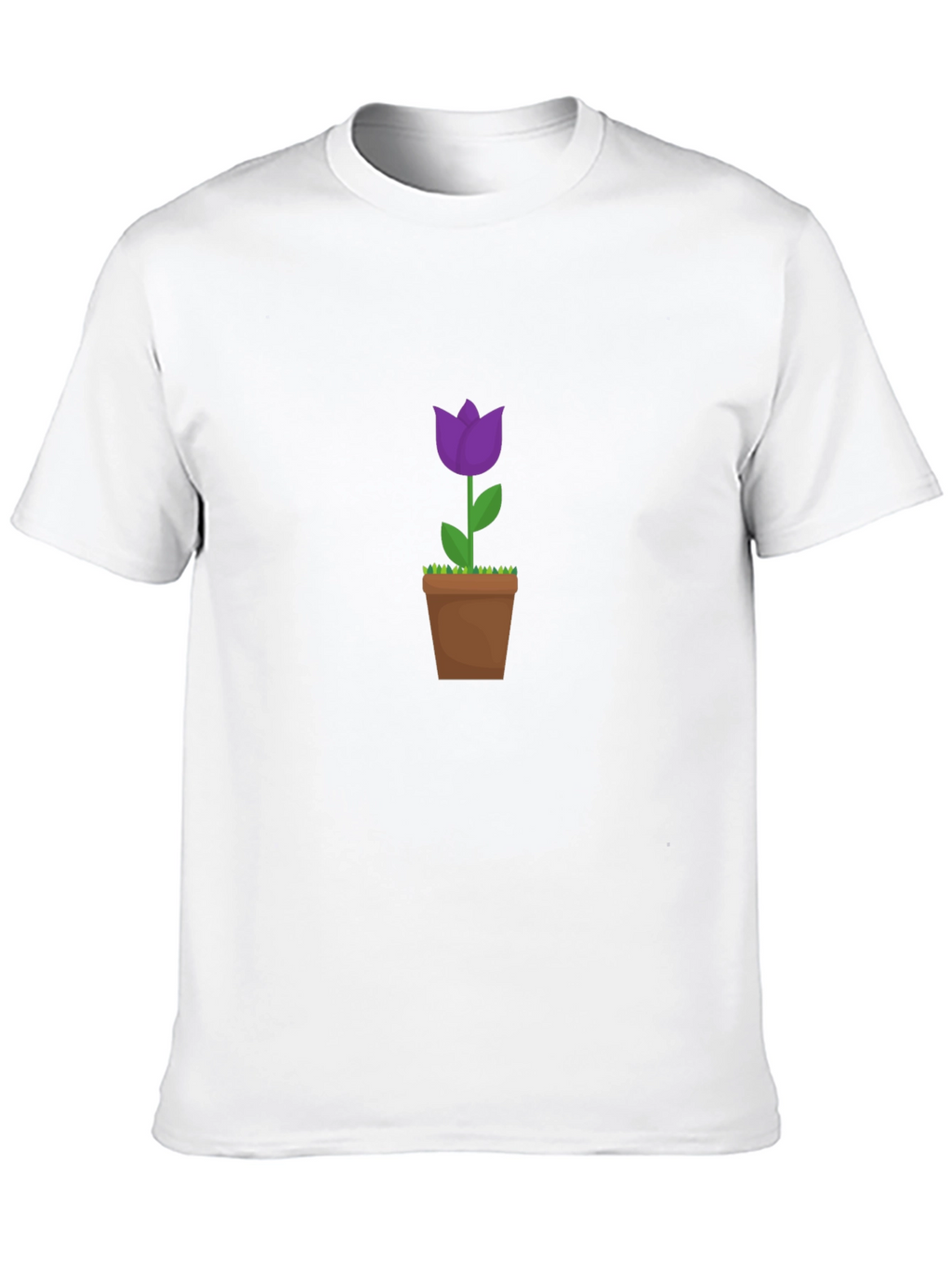Tulip in Pot Graphic Tee - Black