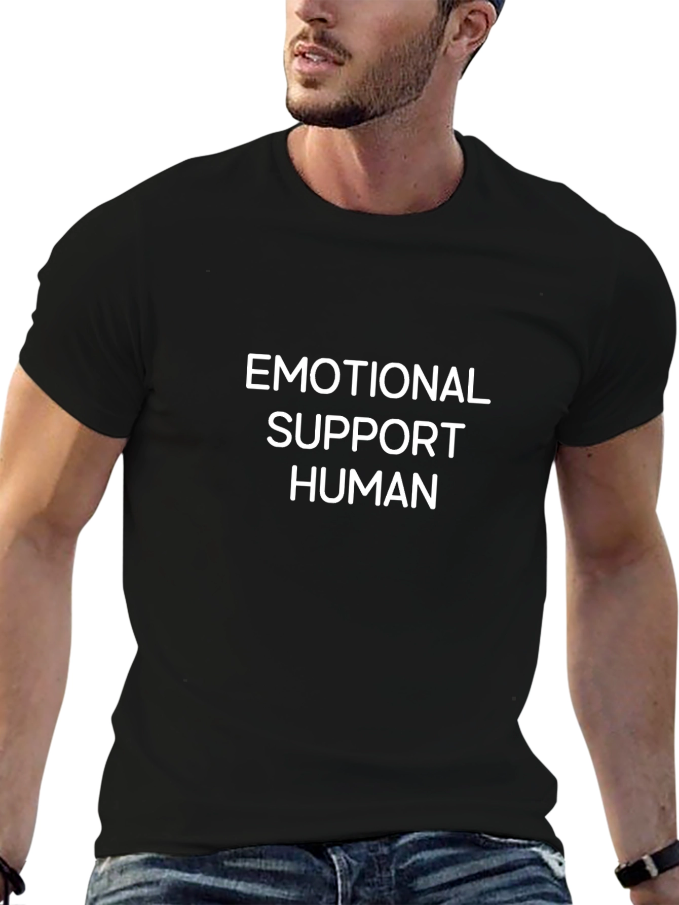 Emotional Support Human Graphic T-Shirt