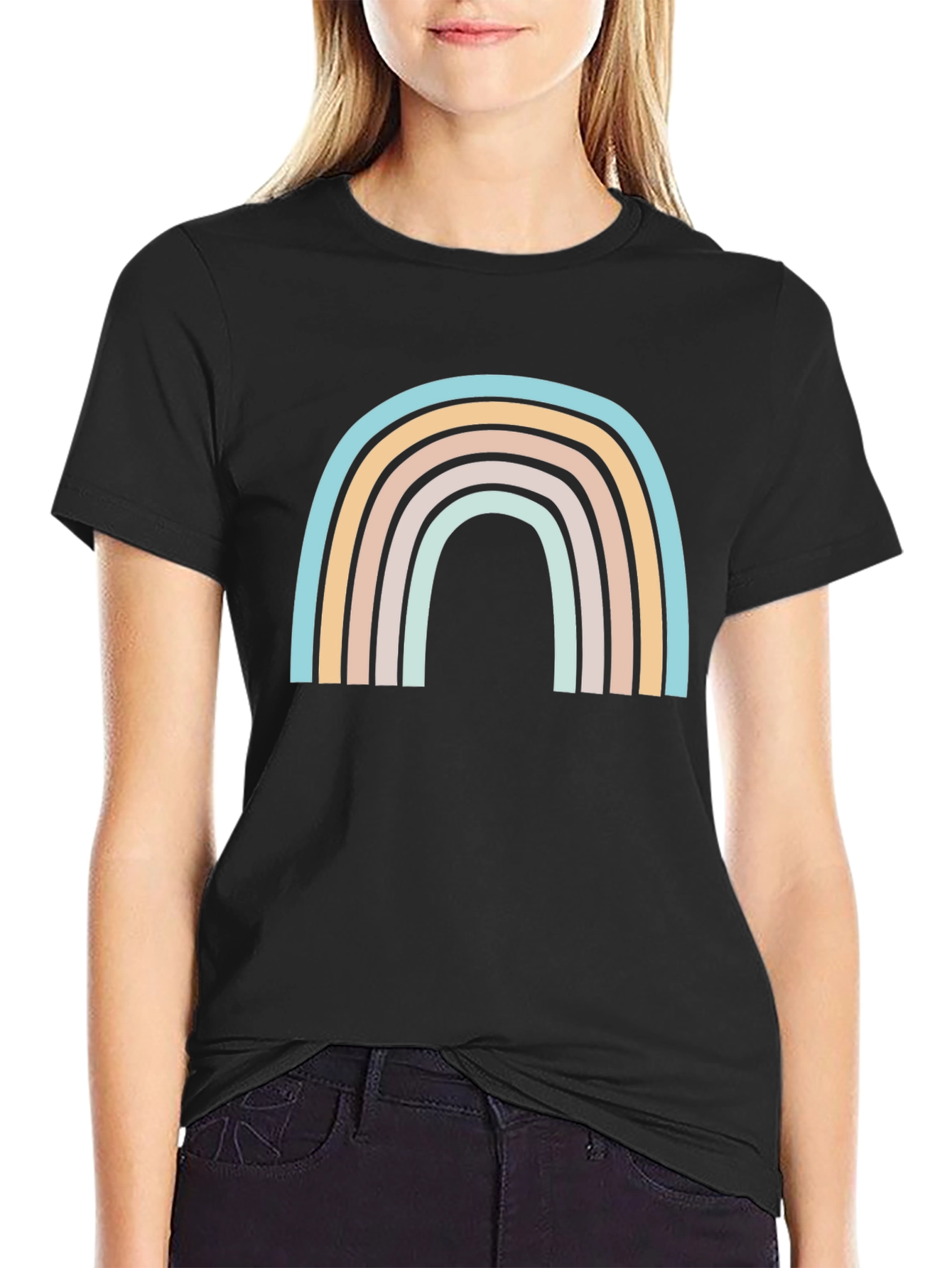 Retro Rainbow Graphic Tee