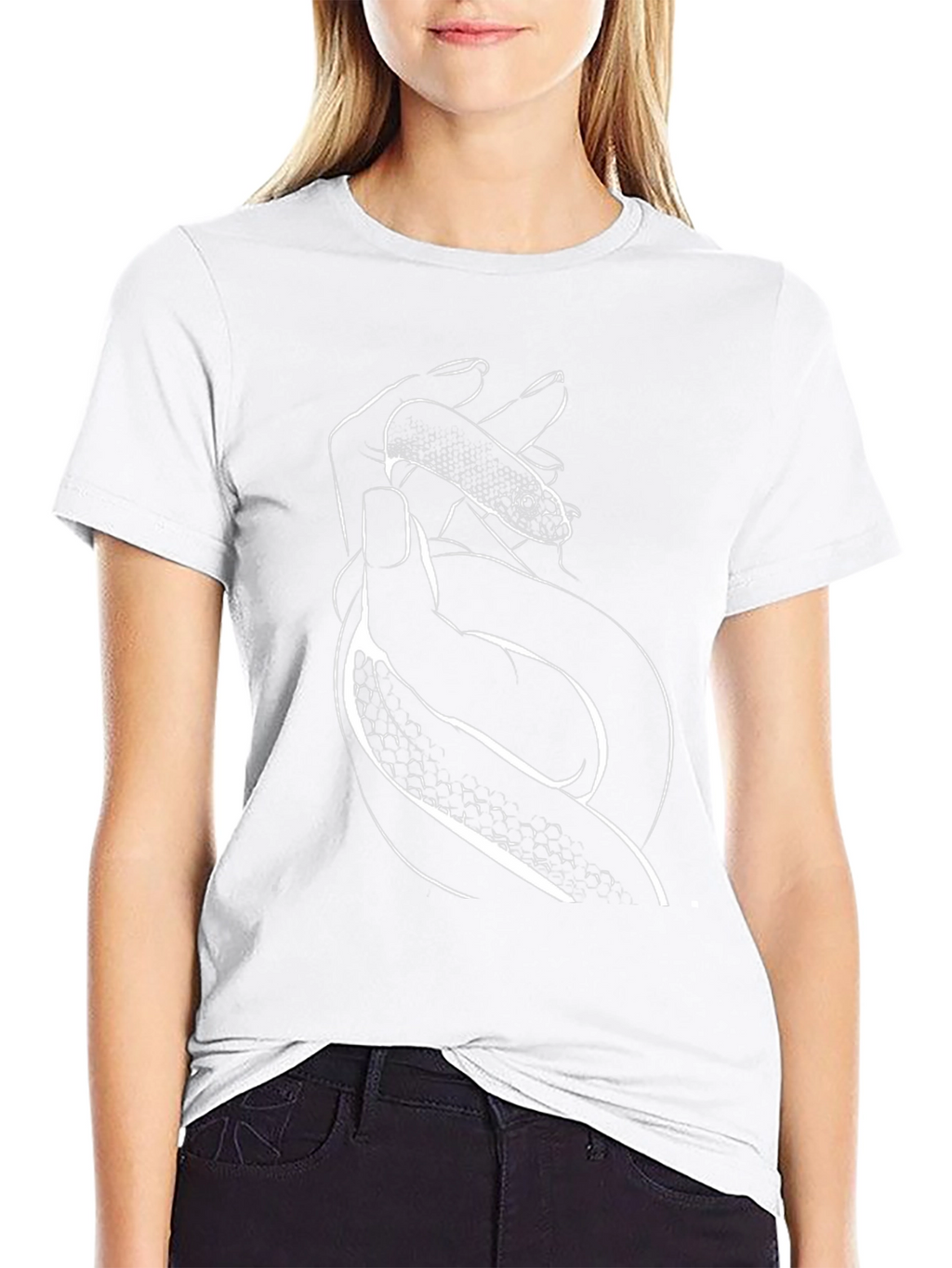 Snake Hand Graphic Tee - Mens Black T-Shirt