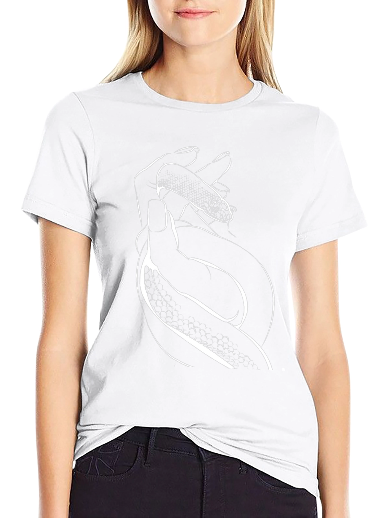 Snake Hand Graphic Tee - Mens Black T-Shirt