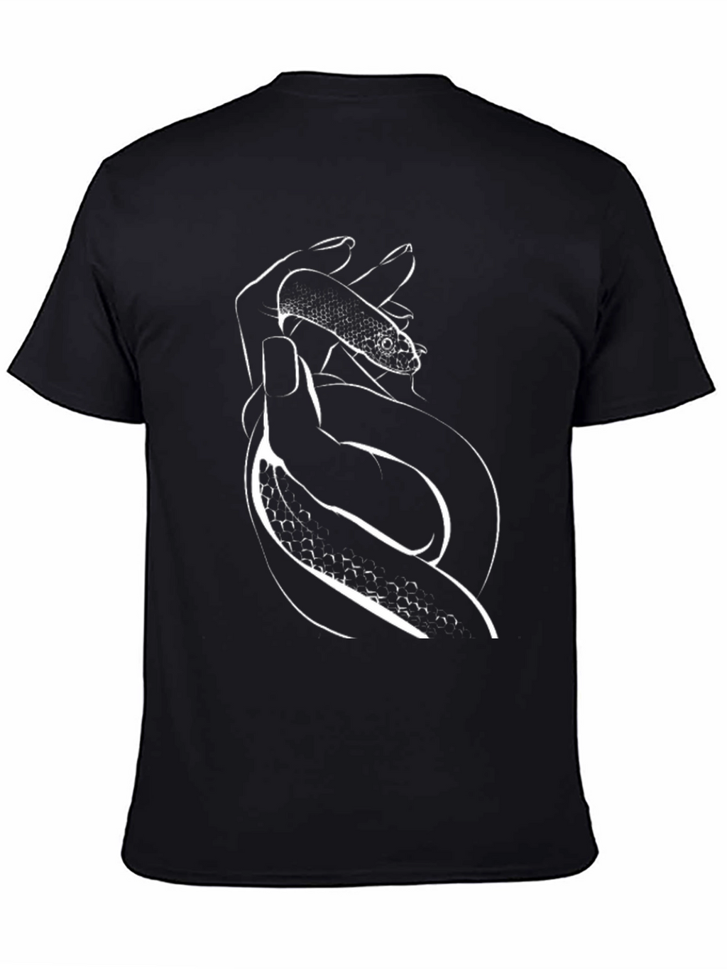 Snake Hand Graphic Tee - Mens Black T-Shirt