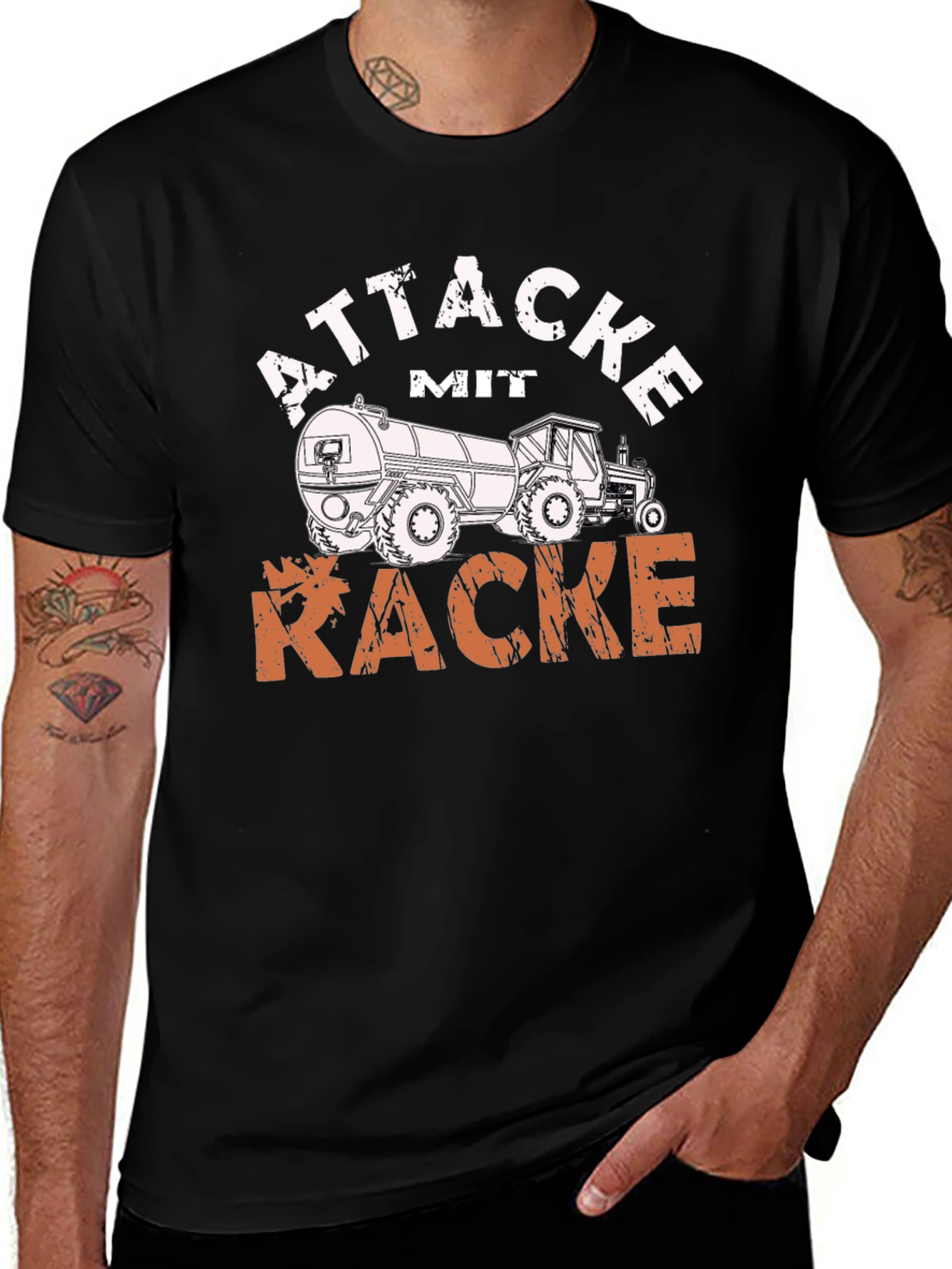 Attacke mit Kacke Tractor T-Shirt