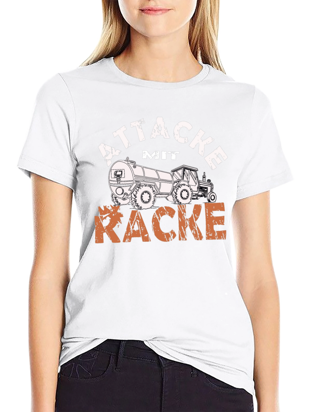 Attacke mit Kacke Tractor T-Shirt