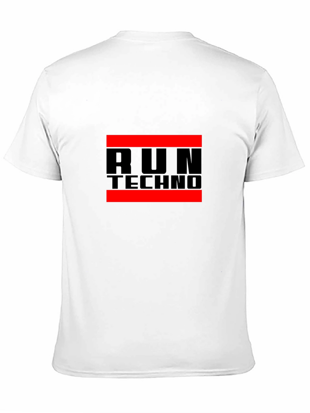 Run Techno Graphic Tee - Black Crew Neck