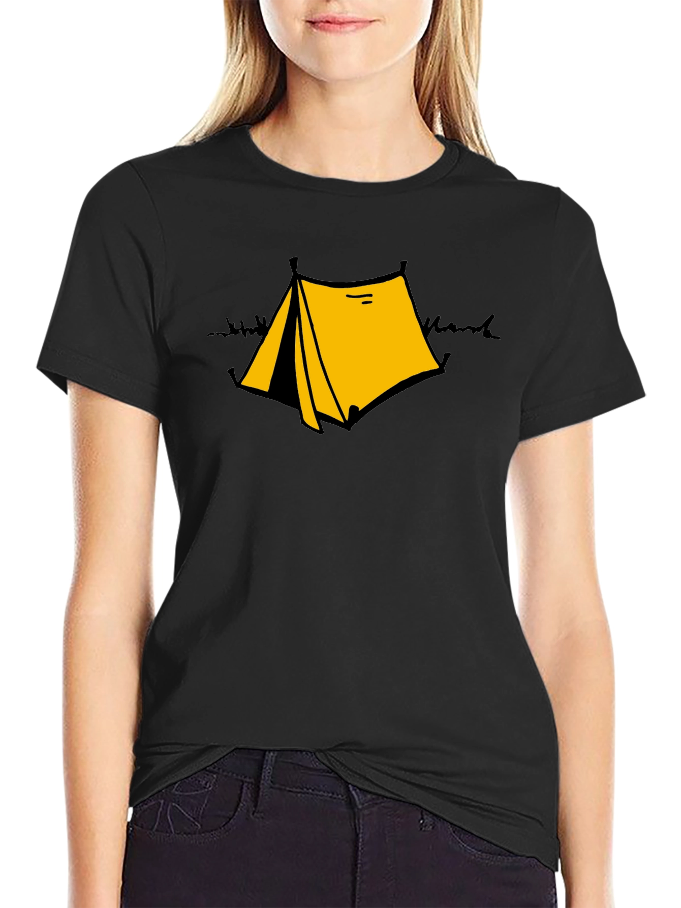 Camping Tent Graphic T-Shirt