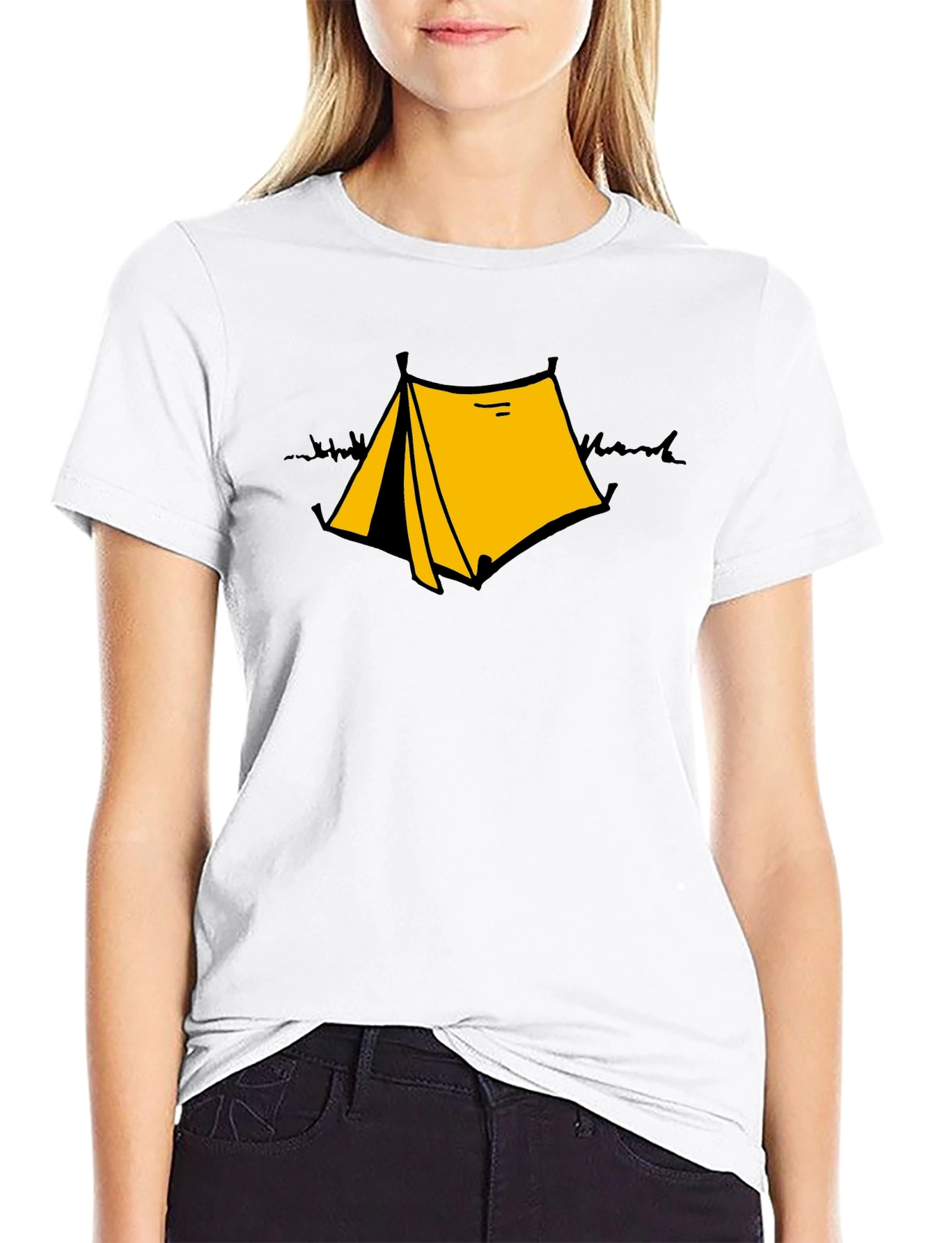 Camping Tent Graphic T-Shirt