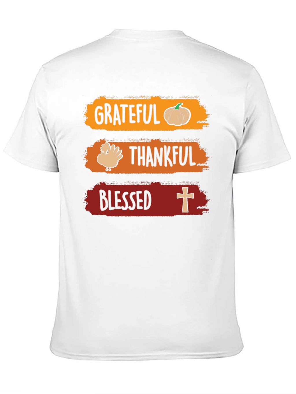 Grateful Thankful Blessed Thanksgiving T-Shirt