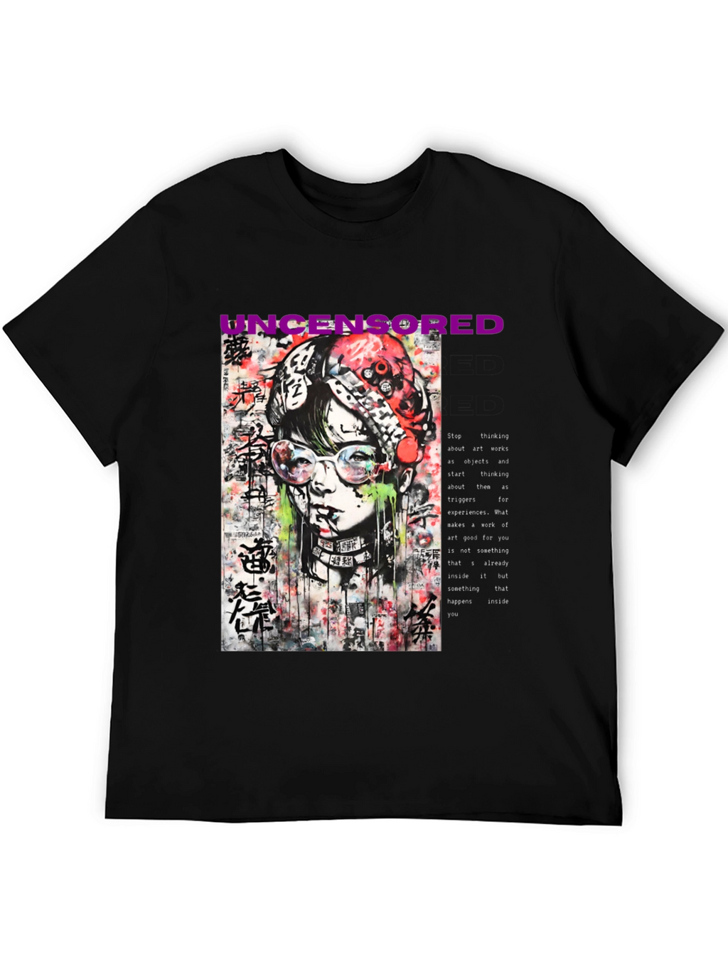 Uncensored Street Art Graphic Tee