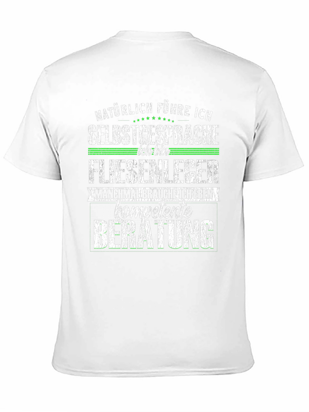 Funny Tile Setter T-Shirt - Self Talk Expert