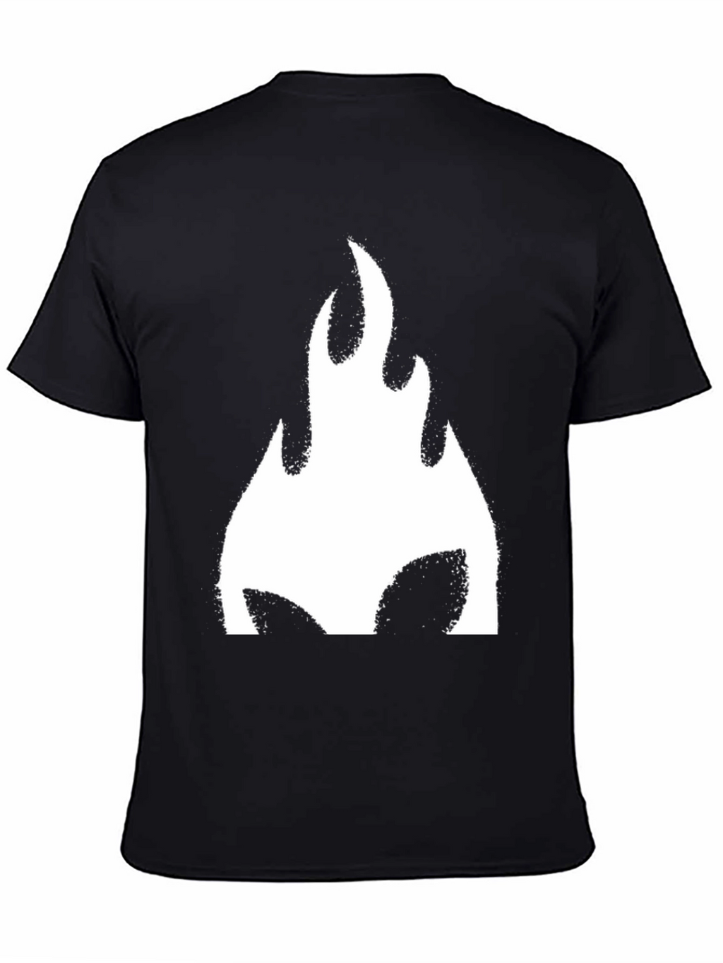 Bold Flame Graphic Black T-Shirt - Casual Style