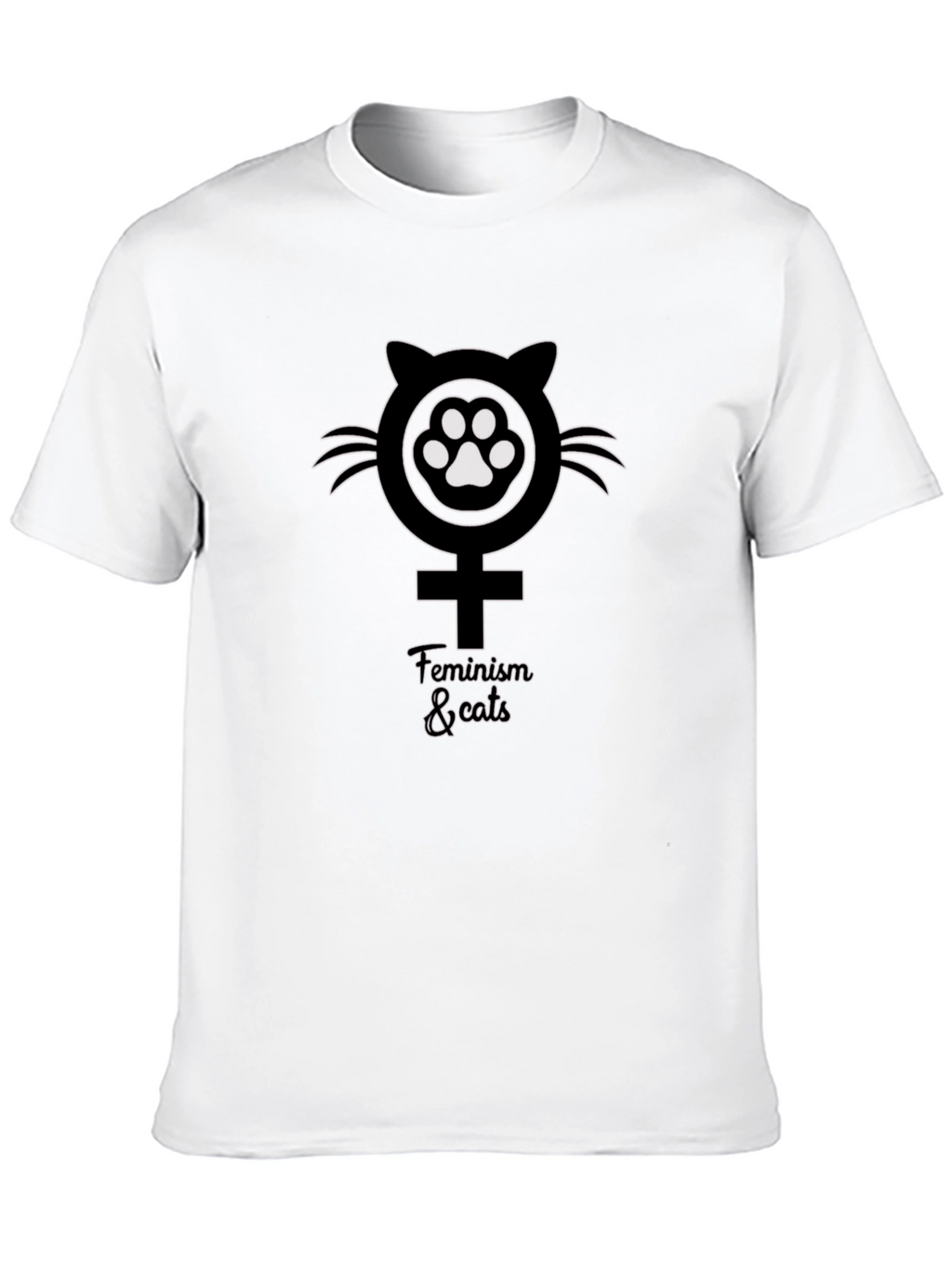 Feminism & Cats Graphic T-Shirt