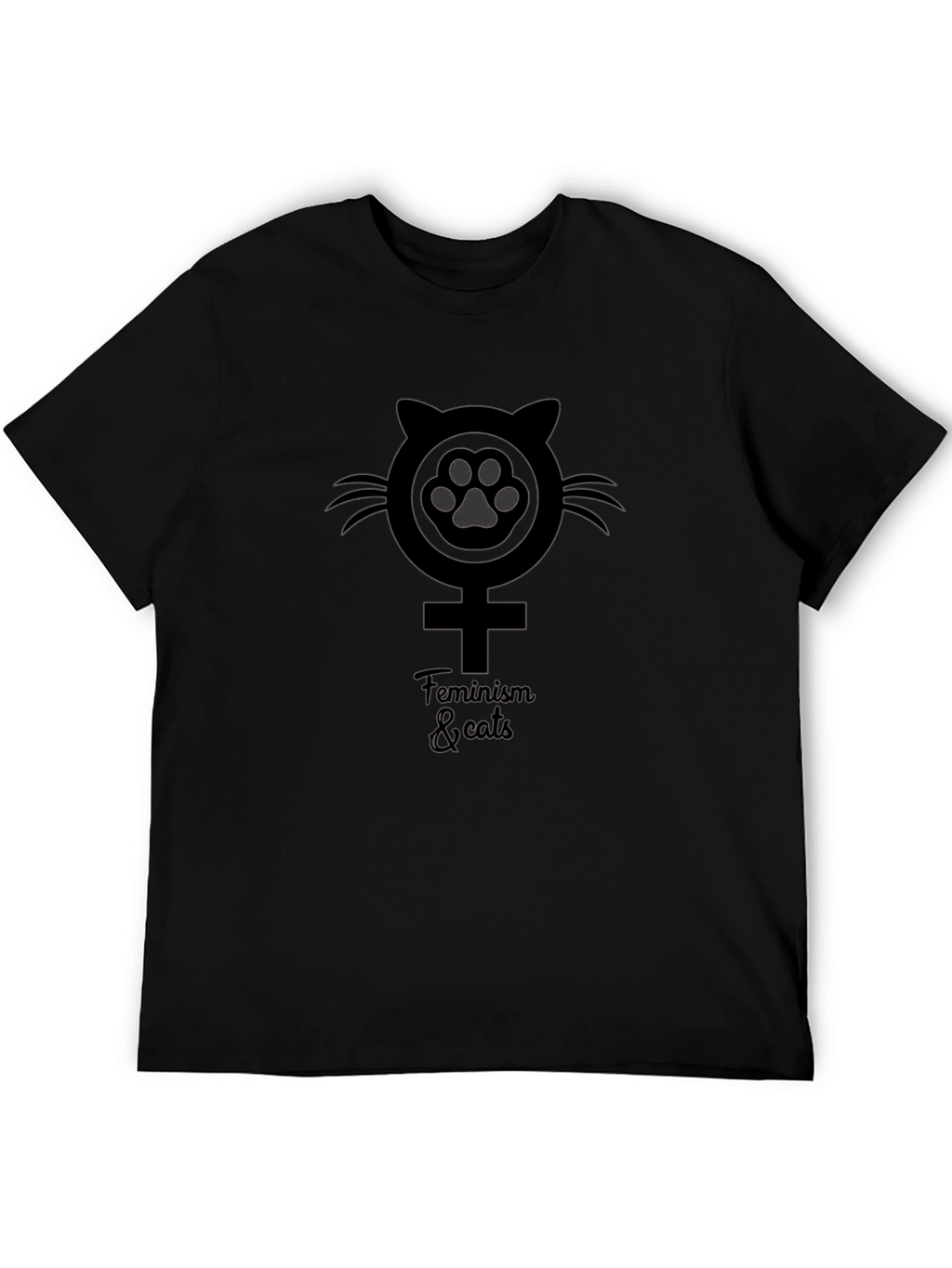 Feminism & Cats Graphic T-Shirt
