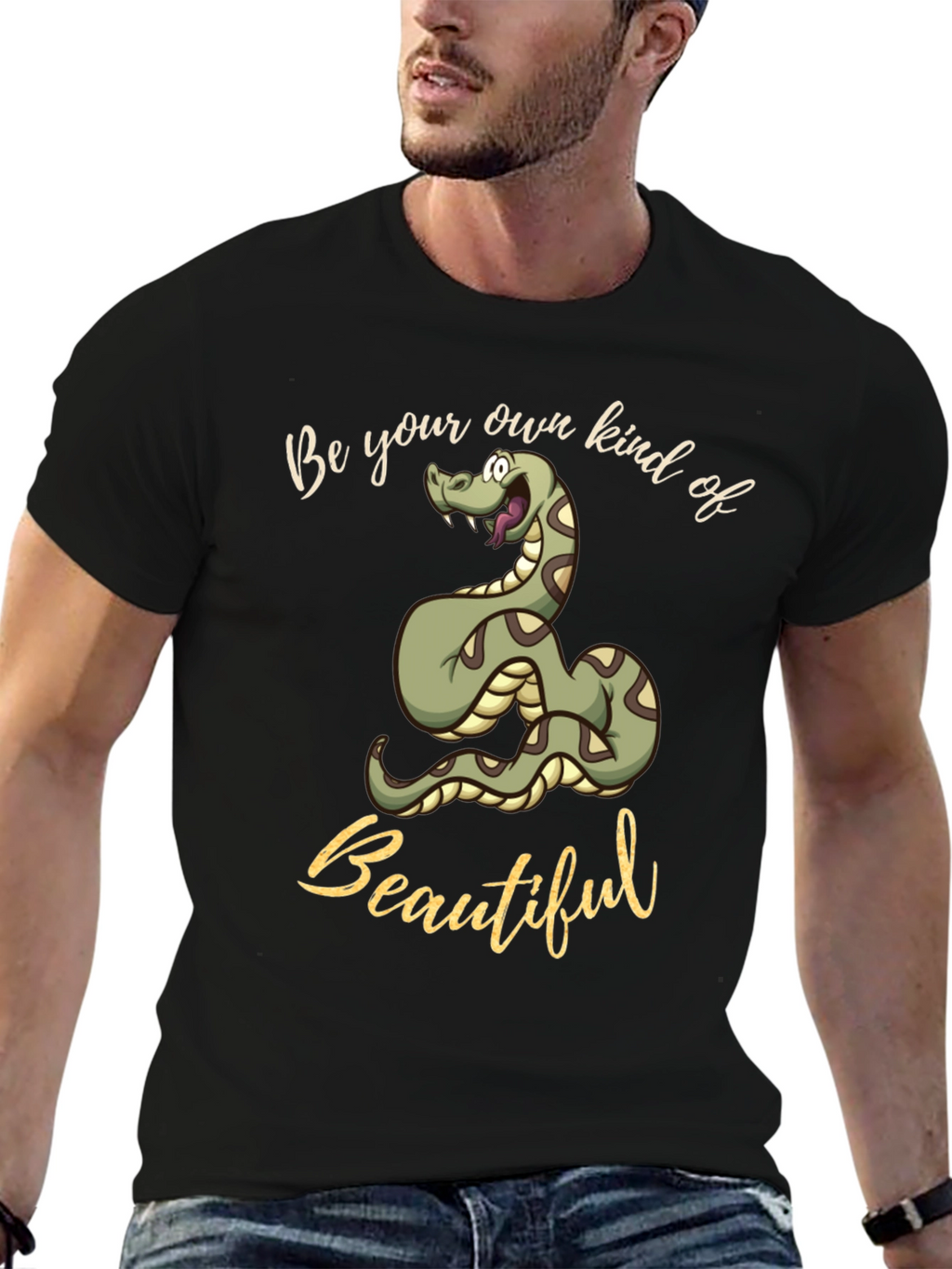 Be Your Own Kind of Beautiful Snake Graphic Tee