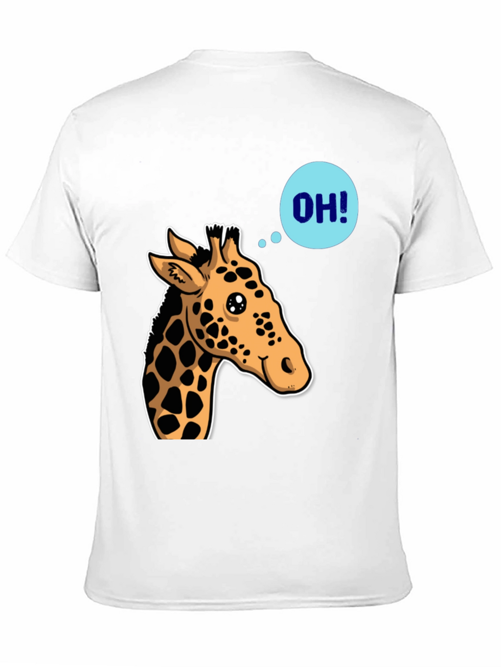 Giraffe OH! Graphic Tee - Unique Animal Shirt