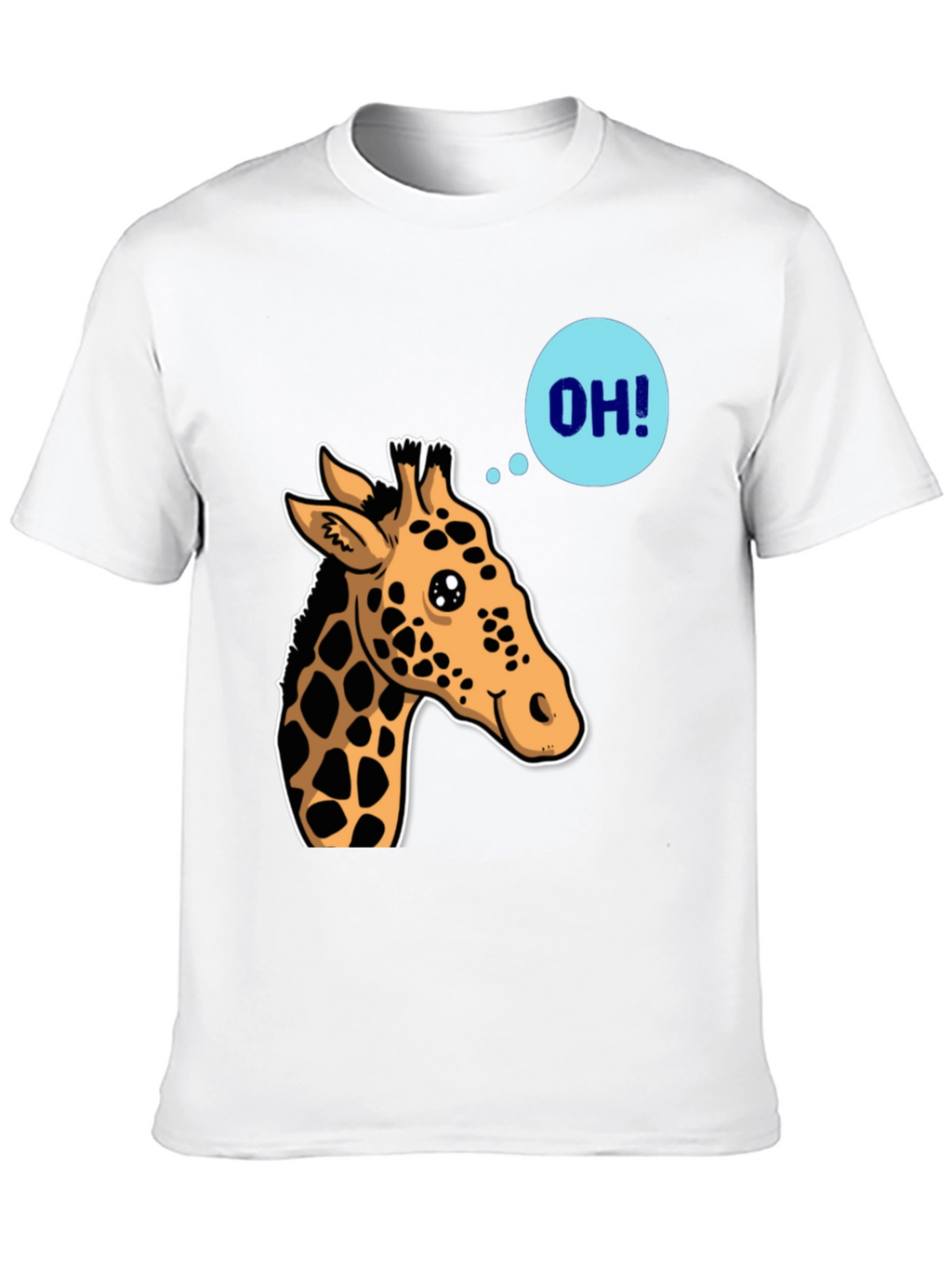 Giraffe OH! Graphic Tee - Unique Animal Shirt