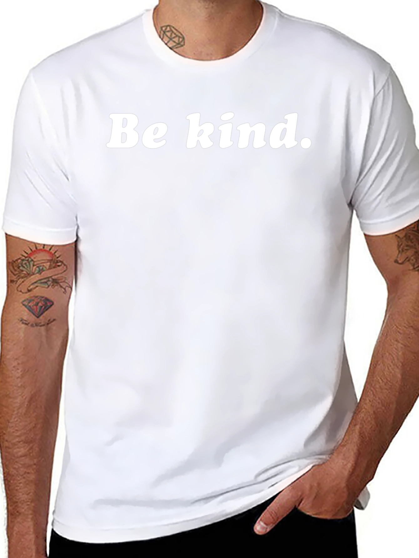 Be Kind T-Shirt - Simple Message Black Tee