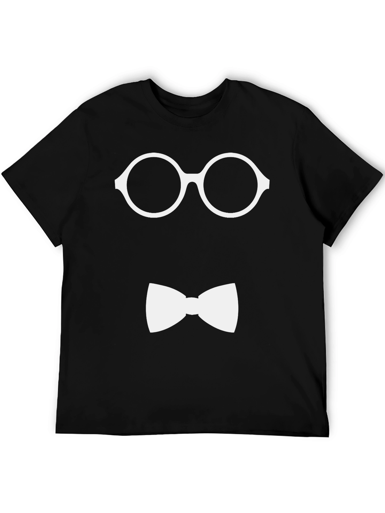 Geek Chic T-Shirt: Glasses & Bowtie Design