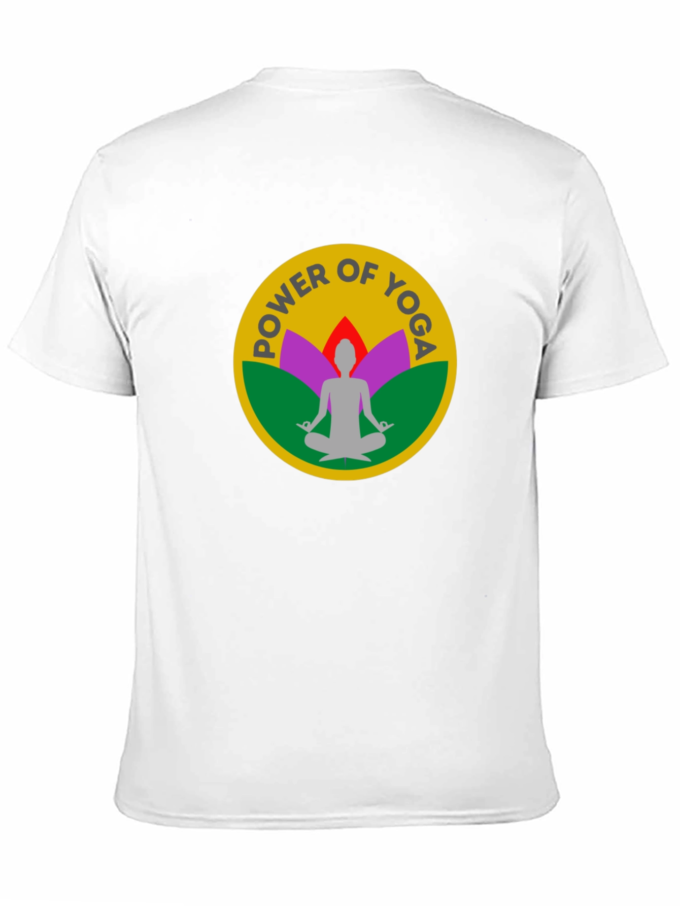 Power of Yoga Black T-Shirt Meditation Tee