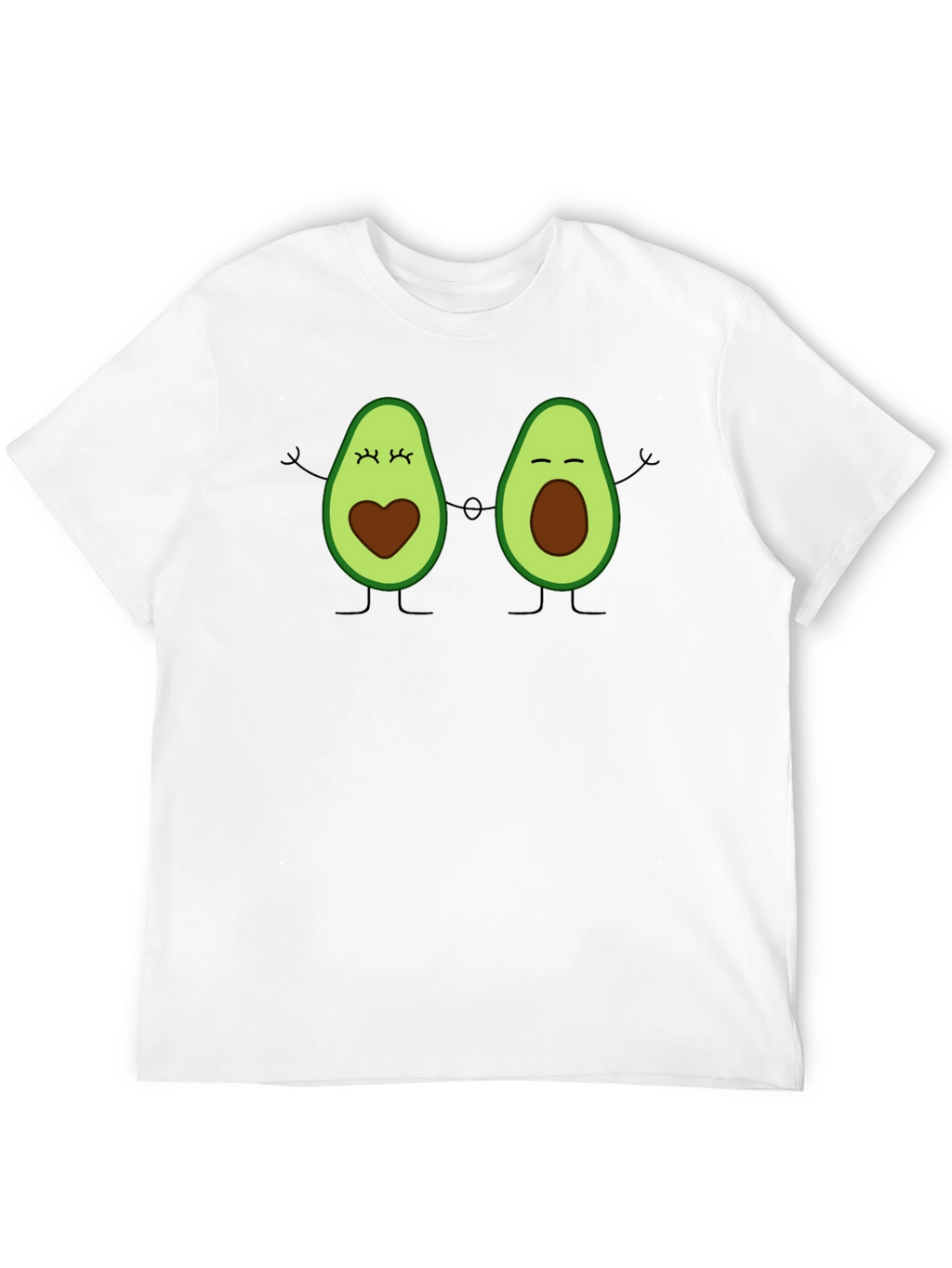 Cute Avocado Couple T-Shirt - Black