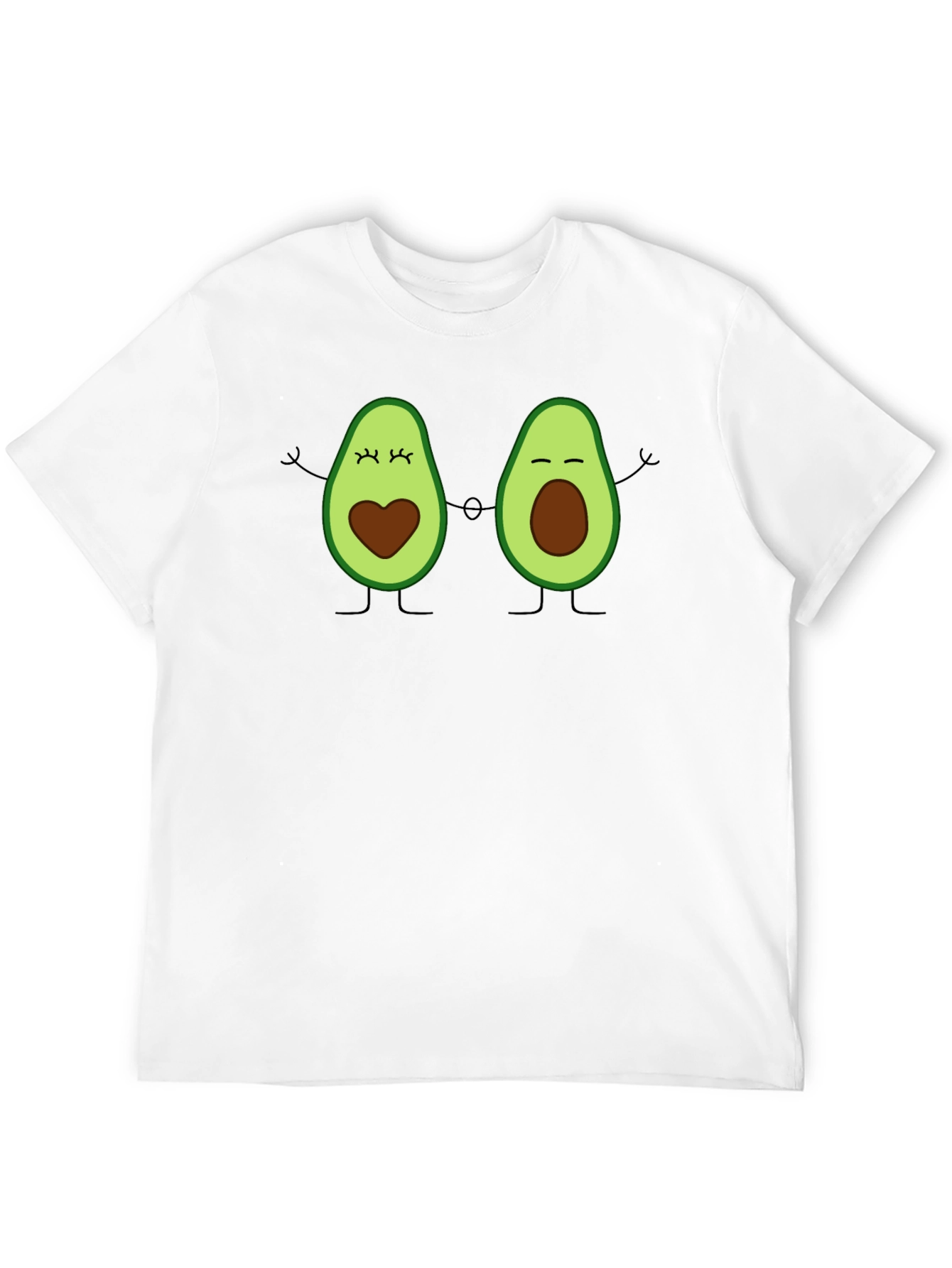 Cute Avocado Couple T-Shirt - Black