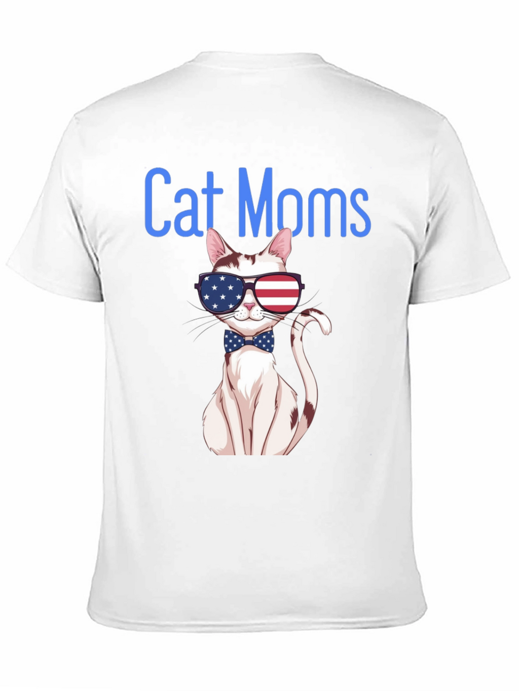 Cat Moms T-Shirt - Patriotic Kitty