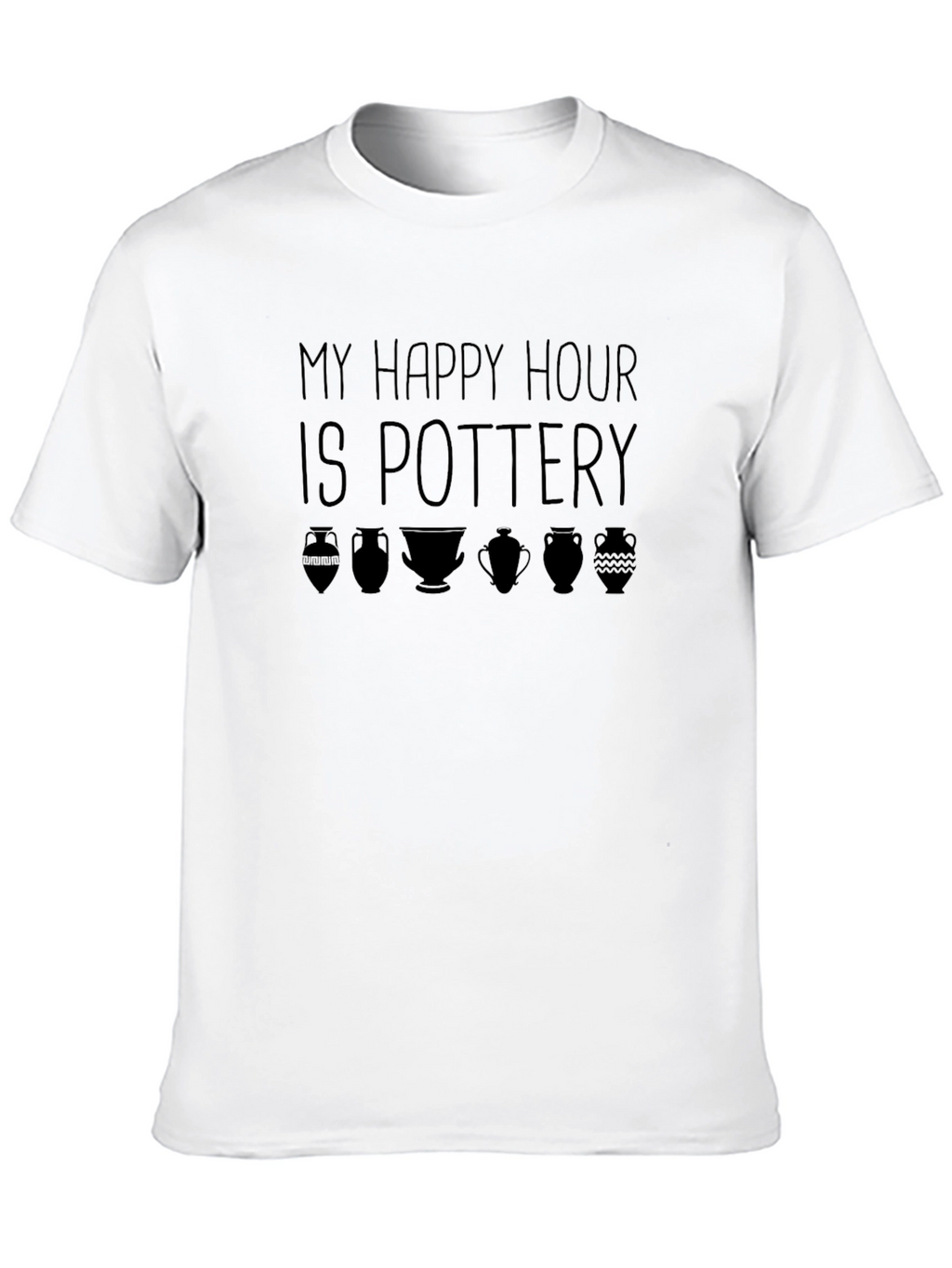 Pottery Happy Hour Graphic Tee - Black