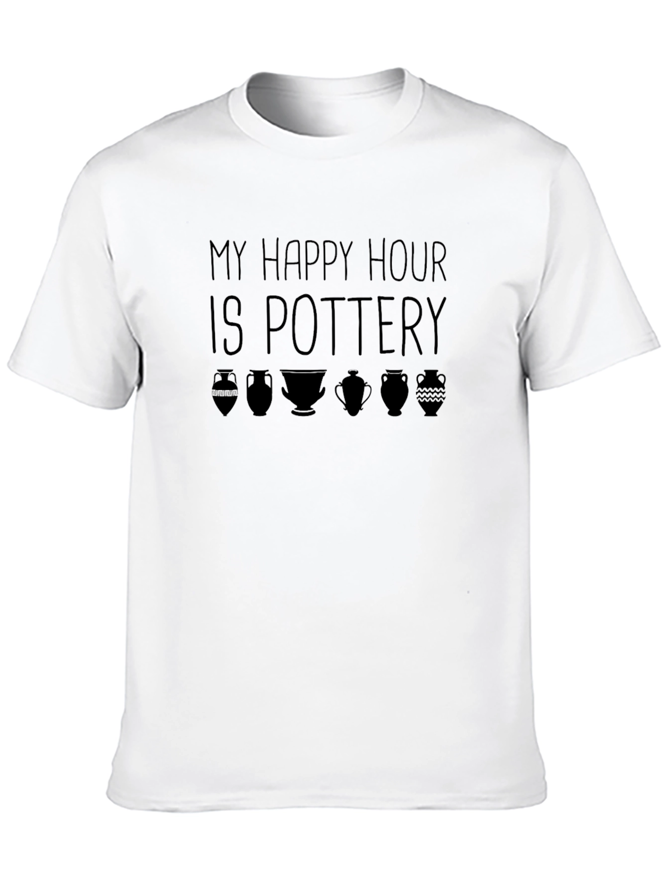 Pottery Happy Hour Graphic Tee - Black